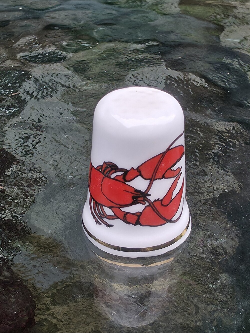 Lobster Fine Bone China Thimble